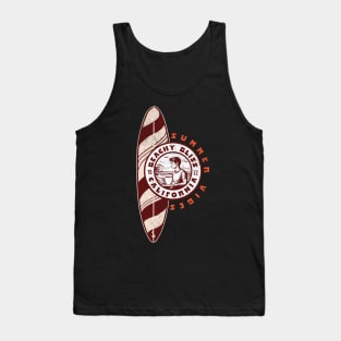 beach bliss California surf and coffee Tank Top